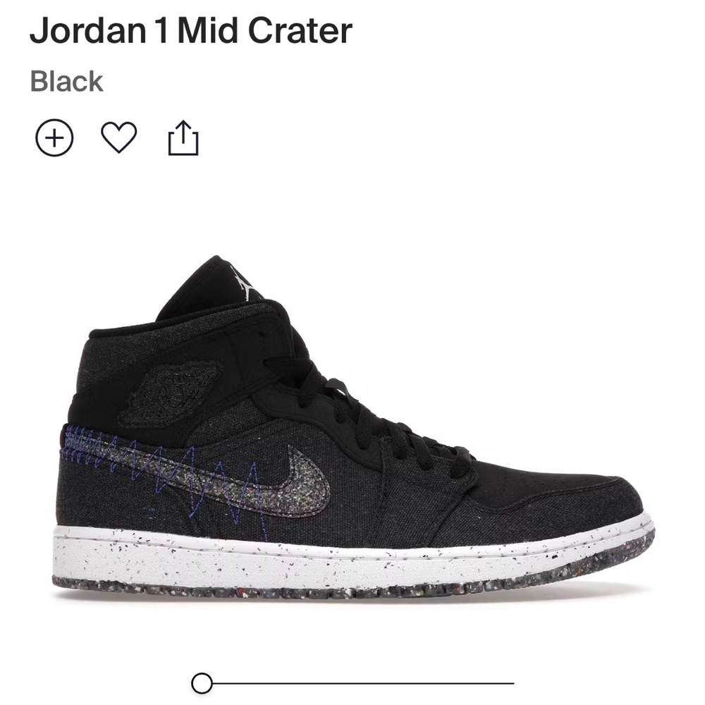 Jordan 1 Mid Crater Size 9 NWOT